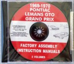 1969 & 1970 GTO, LeMans & Grand Prix Assembly Manual  Set on CD  