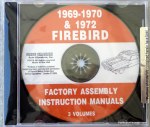 1969, 1970 1/2, 1972 Firebird, Trans Am Assembly Manual  Set on CD