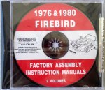 1976 & 1980 Firebird, Trans Am Assembly Manual  Set on CD 